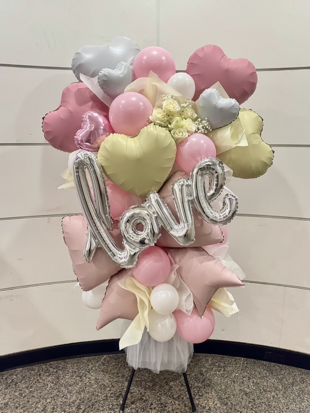 パステルリボンバルーンスタンド